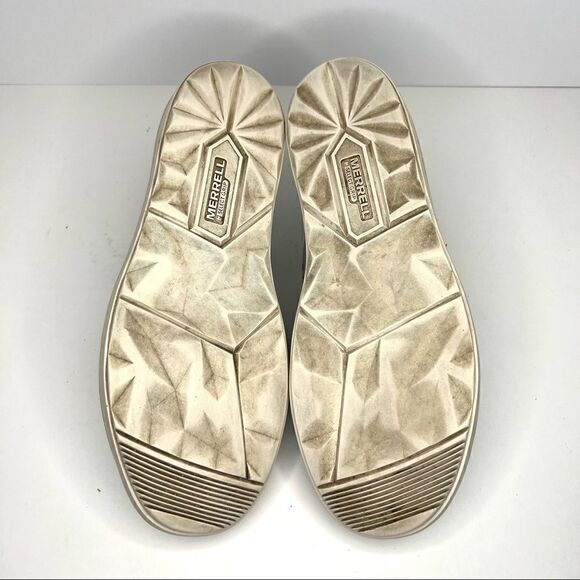 Merrell Around Town Lace Air Nubuck Sneaker Flats in Sleet 7 - Picture 8 of 10